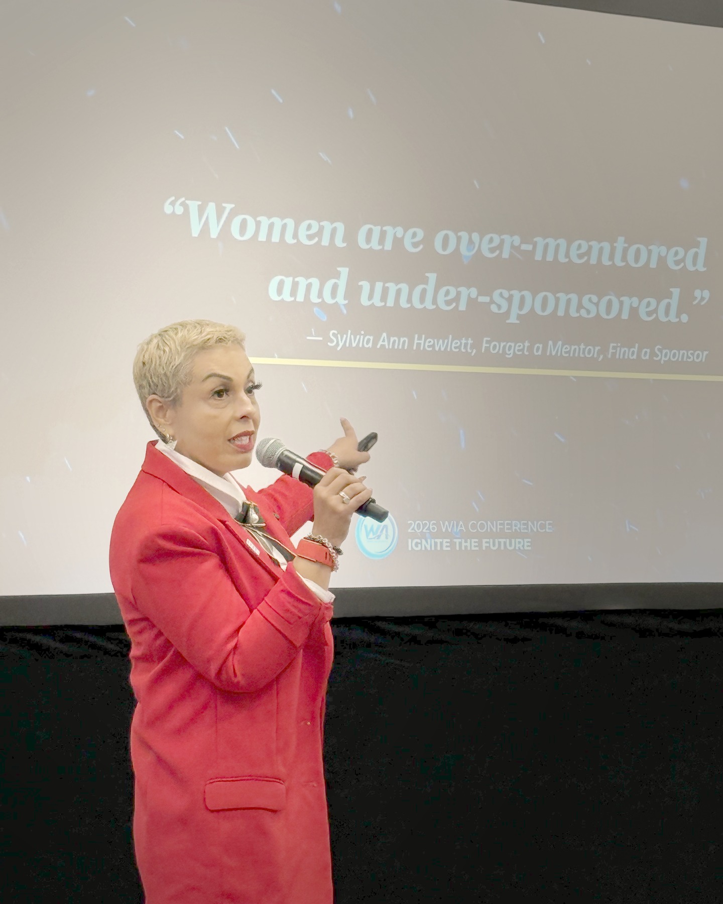 Jessica Marie speaking at the 2026 WIA Conference