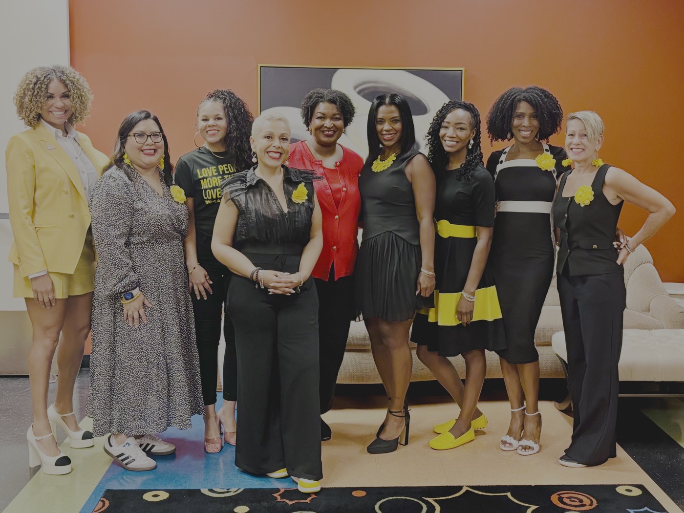 Jessica Marie with Stacey Abrams